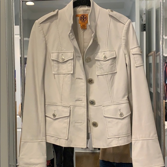 tory burch leather jacket